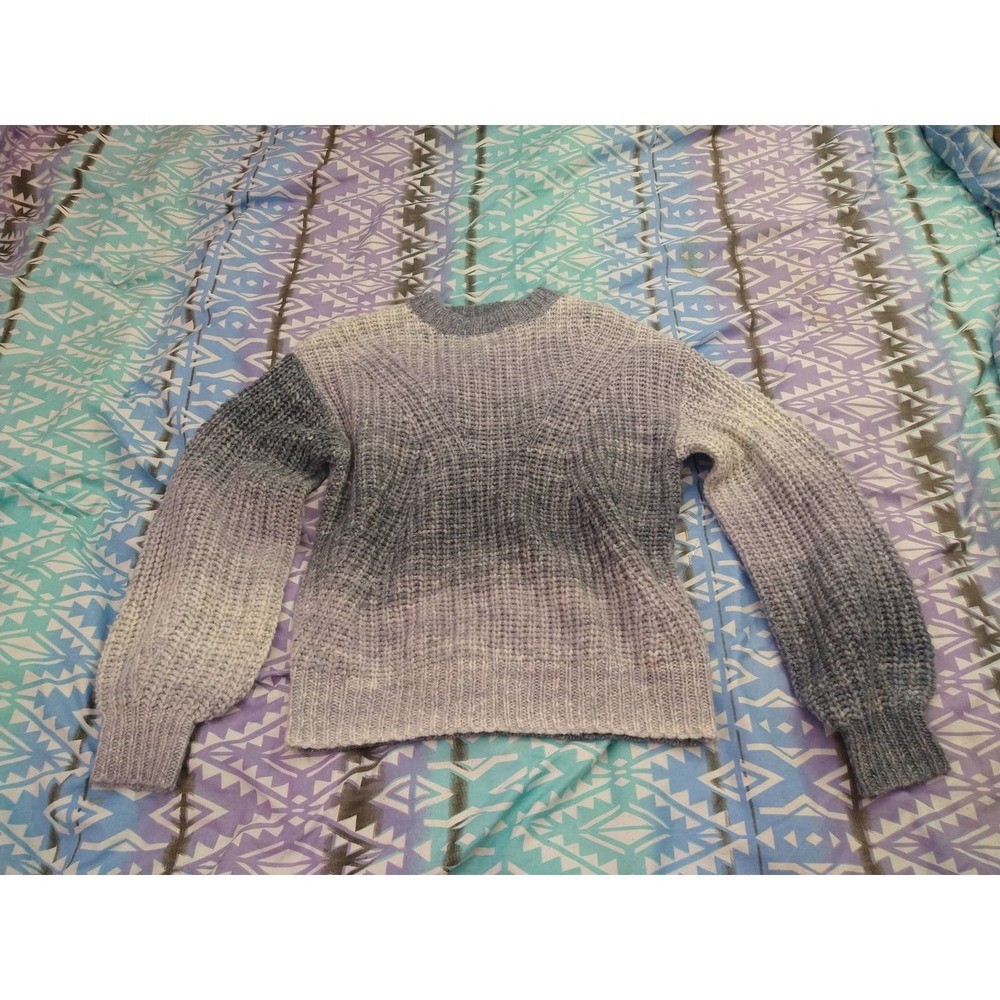 A new day grey/purple ombre sweater size xs